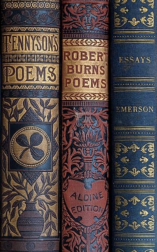 USA, Washington State, Seabeck. Spines of classic books. Places Print